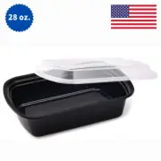 50-Pack 28 oz Take Out Meal Prep Containers - Microwave, Freezer Safe