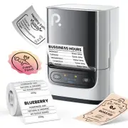POLONO PM220S Label Maker Machine with Tape, 2 Inch Bluetooth Portable Thermal L