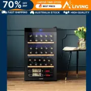 Wine Cooler Fridge 34 Bottles Beverage Refrigerator for Home Bar Kitchen 4B-BK