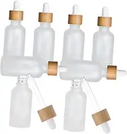 CTIRCHIU 8pcs Frosted Glass Bottles with Dropper Pipettes Essential Oil Storage Containers for Travel Everyday Use Convenient Oil Dispenser Easy to Clean Practical Design