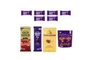 10pc Cadbury Indulgence Chocolate Showbag w Toblerone Amonds Old Gold Dark Choc
