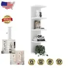 Lightweight 5-Tier White Engineer Wood Floating Shelf for Clutter-Free Living