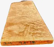 Quilt Figured MapleBillet 18”x7.5“.85”KD Big Leaf Guitar Top Kiln Dried Tele
