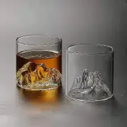 2023-japanese Mountain Whiskey Glass 200/300ml Transparent Multipurpose Glass Bar Party Drinkware_b