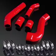 07-13 Lancer Evolution EVO 10 EVO X Red Turbo Boost Induction Silicone Hose 4PLY