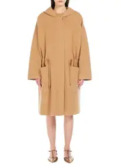 [Max Mara] Max Mara-Cappotto Midi In Morbido Jersey-Donna XS