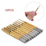 10pc 1/8 Shank Titanium Coated End Mill Carbide CNC Milling Cutter Router-Bits