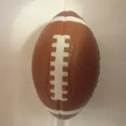 SQUISHY FOAM TOY FOOTBALL set of 3 ALL STAR SPORTS Brown ball touchdown