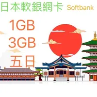 在飛比找iOPEN Mall優惠-日本軟銀網卡 SoftBank 五日型 1GB