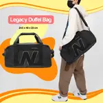 NEW BALANCE 行李袋 LEGACY DUFFEL BAG 黑灰 大容量 PU材質 肩背 手提 經典 LAB21016BKK