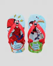 [Havaianas] Havaianas Toddlers' Marvel Spiderman Flip Flops Shoes in Pop Blue/Red Size 16 16 Pop Blue/Red
