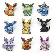 Pokemon Eevee & Eeveelutions In Coats Brooch Enamel Pins - Choose Your Favorite!