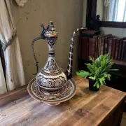 Handmade Turkish Copper Pitcher, Artisan Crafted, Elegant Home Decor, Ewer ibrik