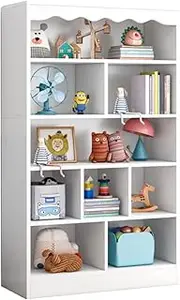 White Bookshelf Display Shelf Bookshelves Storage Cabinet Bookcase Stand Kids