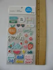 Recollections Chipboard WORDS & PHRASES 26 Pieces NIP