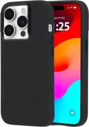 Case-Mate iPhone 15 Pro Case - Silicone Black [12ft Drop Protection] [Compatible
