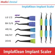 Dental ImplaKlean Implant Scaler 4R/4L, H6/H7, 204S, LG 1/2, BH 5/6, Carbon, 3Pk