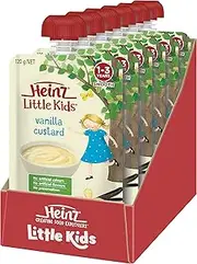 Heinz Little Kids Vanilla Custard Snack for Ages 1-3 Years 120 g (Pack of 6)