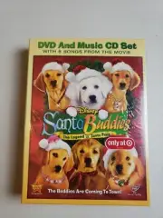 Especial Disney Dvd And Music CD Set Santa Buddies The Legend Of Santa Paws New