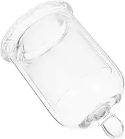 Luxshiny Vintage Glassware Drinking Glasses with Lids Japanese Inspired Smoky Effect Cups for Espresso Shots Cocktails and Cold Drinks and Reusable Glassware for Bars and Home Use