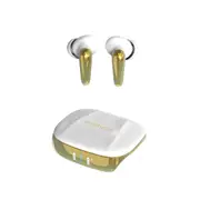 AIR Focus ANC Pearl White and Gold Active Noise Cancelling Earbuds (In Ear Wireless Headphones)