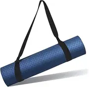 Yoga Mat Strap, Black, Yoga Mat Carry Strap, Adjustable Yoga Mat Shoulder Straps, Elastic Yoga Strap, Shoulder Strap for Carry Mats, Carrying Strap for All Yoga Mats Sizes, black, Medium
