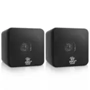Pyle-HOME Pyle HOME 4" 200-Watt Mini-Cube Bookshelf Speakers (Black) PCB4BK