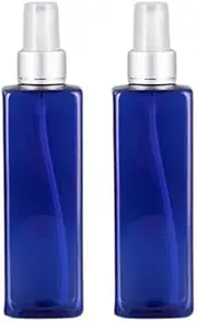 OIIBWQ Portable Fragrance Pump Spray Bottles - 250ml Navy Blue, Blue, 2 Pcs