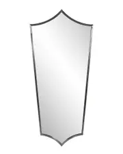 Howard Elliott Antioch Brushed Titanium Shield Mirror