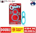 Double Cock Ring Screaming O Ofinity Blue Harder Erection Longer Orgasm Sex Toy