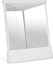 OATIPHO Non Reverse Vanity Mirror Dual Sided Makeup Dresser Stand Up Mirror with Rotation for Home Use Elegant Design for Accurate Reflection Flexible Positioning