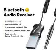 Bluetooth 5.0 USB Audio Receiver for Car Speakers and Stereo Systems