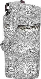 Happyyami Yoga Mat Storage Bag Large Pouch Shoulder Strap Canvas Tote Bag for Yoga Mats