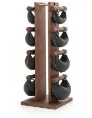 [Nohrd] Wooden Swing Tower 9-Pieces Hand Crafted Weight Set in Walnut