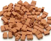 Lego 100 New Flesh Nougat Bricks 1 x 2 Building Blocks Pieces