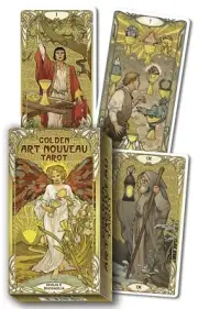 GOLDEN ART NOUVEAU TAROT Gold Foil Detail Stamped Deck Card Set oracle cards