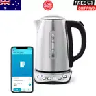 Kogan 1.7L Smart Kettle Stainless Steel Kettles works Alexa Google Remote Jug AU