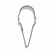 Mini Ice Cream Cone 2'' Cookie Cutter Metal
