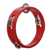 Single Row Tambourine for Adults Kids Hand Held Percussion Tambourine with Bells