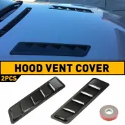2pcs Scoop Car Vent Hood Kit Cold Flow Air Cooling Intake Louvers Bonnet Cover