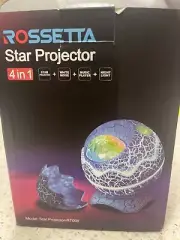 Rossetta Star Projector 4 in 1 Galaxy Projector LED Lamp Bluetooth Remote NEW