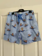 Peter Alexander Mens Pyjama Shorts Surfing Penny Medium