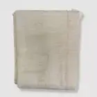 $875 Fino Lino Linen & Lace Silver Inessa Queen Coverlet 90in X 94in