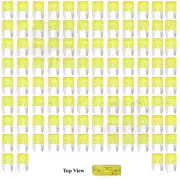 100x Mini Blade Fuse APM ATM 20A Amp Motorcycle Automotive Circuit Spade Set Kit