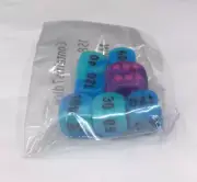 Dice Set 7 Pieces Purple and Mixed Blue - New