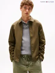Tommy Hilfiger Green Technical Shacket (H52408) | $369