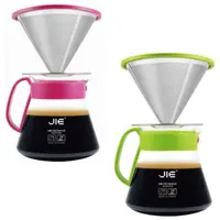在飛比找momo購物網優惠-【JIE】出清特賣-繽紛咖啡濾杯組(兩色可選)