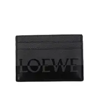 在飛比找PChome24h購物優惠-LOEWE 新款光滑小牛皮飾有雙色LOEWE 徽標卡夾 (無