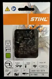 STIHL 18 inch 74D MS260 MS290 Factory Original Replacement Chain .325 Pitch .063