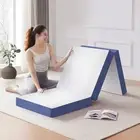 Folding Mattress,4 Inch Tri-Fold Foam Mattress with Breathable and Washable C...